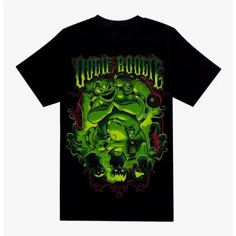 The Nightmare Before Christmas Oogie Boogie Boxy Fit T-Shirt Casual Classic Hoodie, Sweatshirt | GrindPrints.com