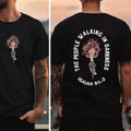 The People Walking In Darkness Tee Pure Cotton Casual Street Style Crew Neck Short Sleeve T-Shirt Tops Trendy For Women...