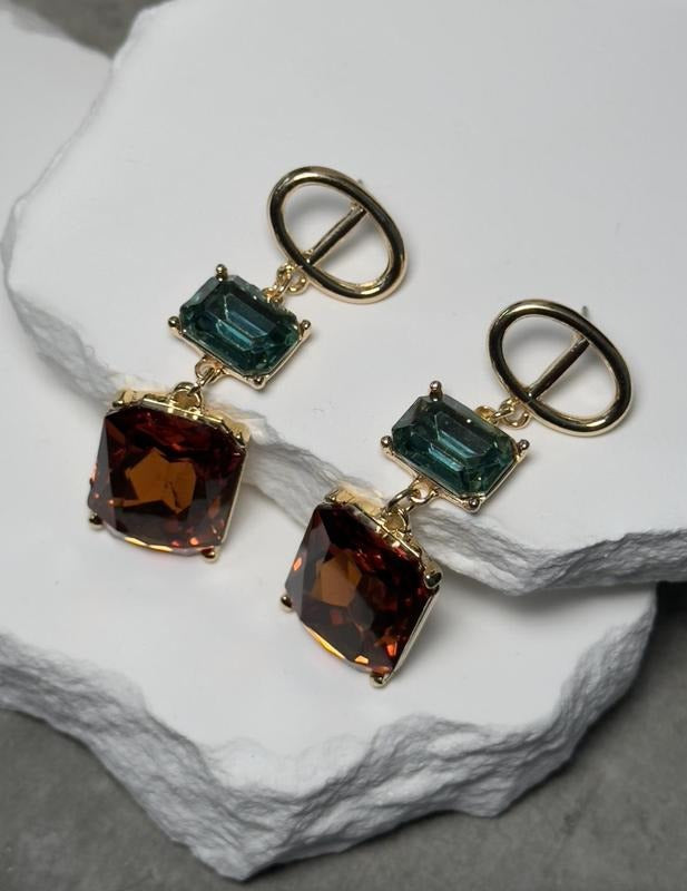 Radiance Stone Drop Earrings Female Unique Radiant Stones Gold Tone Hardware T-Shirts, Hoodie, Sweatshirt