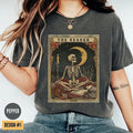 The Reader Tarot Card Shirt, Skeleton Reading Shirt, Unisex Tarot Card Shirt, Book Lover Gift, Bookish Gift, Tarot Lover...