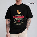 The Reason I'm Old and Wise Is Because God Protected Me Christian Tee Pure Cotton Casual Style Crew Neck Short Sleeve...