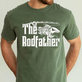 The Rodfather Fishing Men Shirt, Angler Fishing Outdoors Outfit, Fisherman Daddy Tee, Father's Day Gift, Camo Dad Gift...