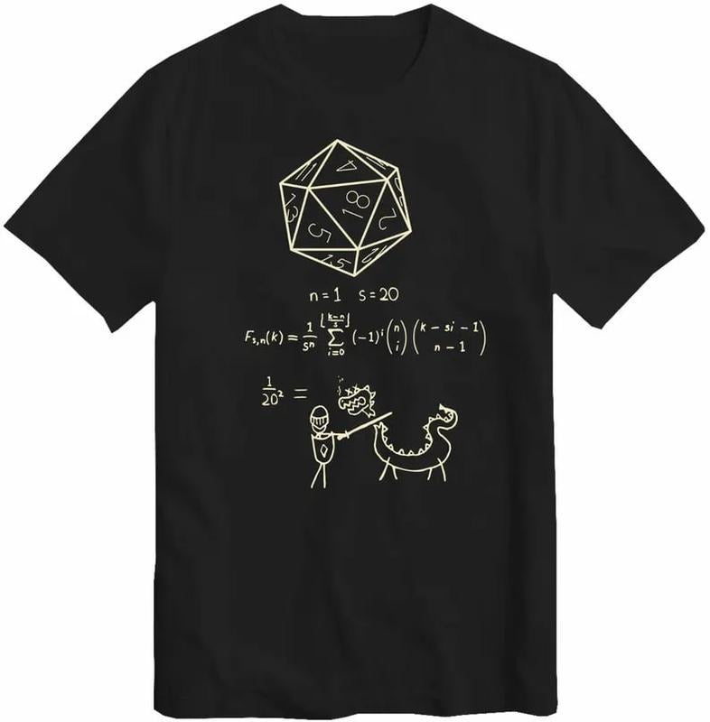 The Science of 20 Sided Dice DnD D20 T Shirt Sweatshirt Hoodie, Meme Gift, Funny Vintage Style Unisex Gamer Cult Movie...