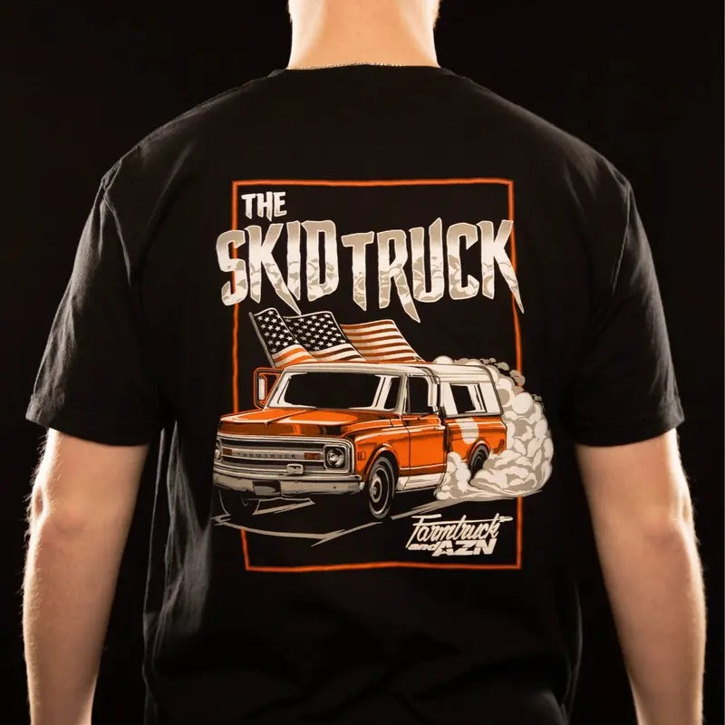 The Skid Truck - T-shirt vintage  shirts Crewneck Cotton Hoodie, Sweatshirt | GrindPrints.com