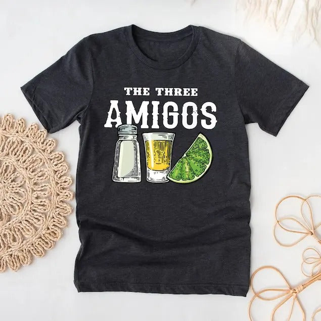 The Three Amigos Shirt, Funny Drinking Shirt, Lime Salt Tequila Sweatshirt, Tequila Tee, Cinco De Mayo Shirts Hoodie Long...