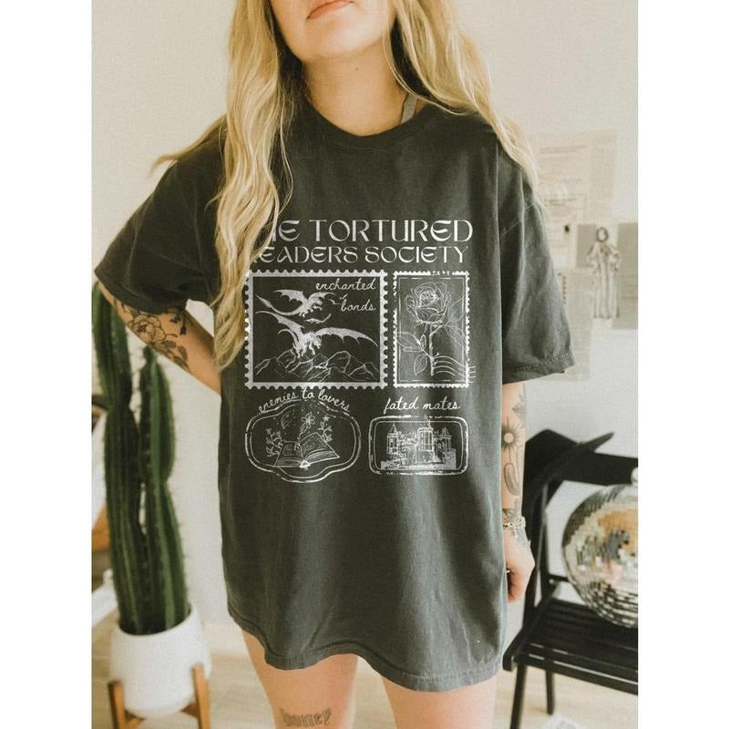 The Tortured Readers Society Shirt Fated Mates Shirt Booktok Merch Alls Fair in Love Shirt Book Lover Gift Born To Read...