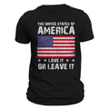 The United States of America Love It or Leave It T-Shirt Casual Crewneck Hoodie, Sweatshirt | GrindPrints.com