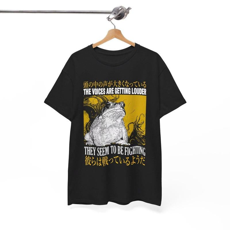 The Voices Are Getting Louder Frog T-Shirt Hoodie, Sweatshirt | GrindPrints.com