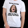 The face you make to advance your career. T-Shirt-Menswear Cotton Hoodie, Sweatshirt | GrindPrints.com