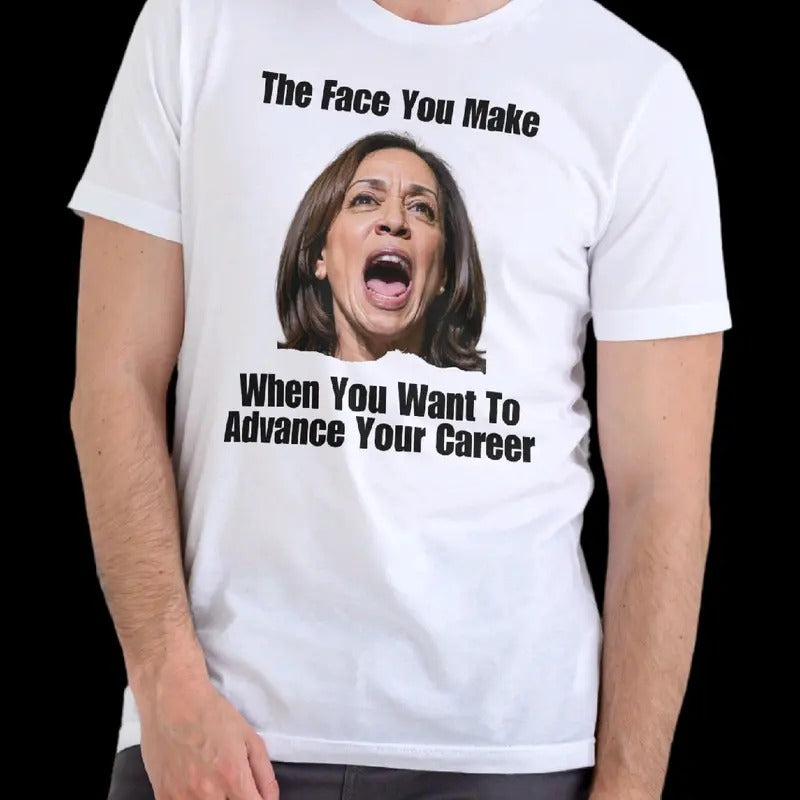The face you make to advance your career. T-Shirt-Menswear Cotton Hoodie, Sweatshirt | GrindPrints.com