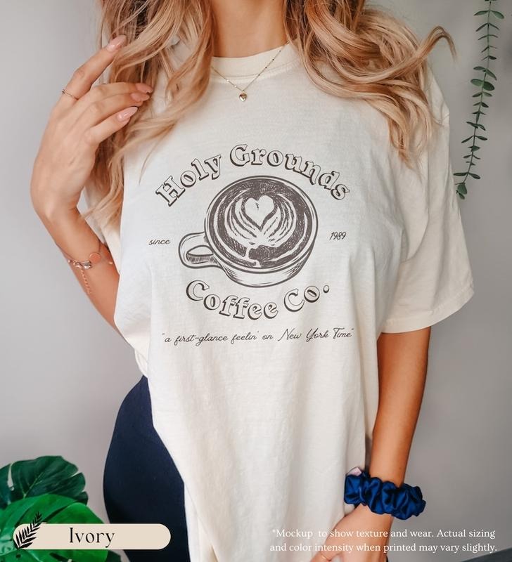 The holy grounds coffee shop T-shirt Hoodie, Sweatshirt | GrindPrints.com