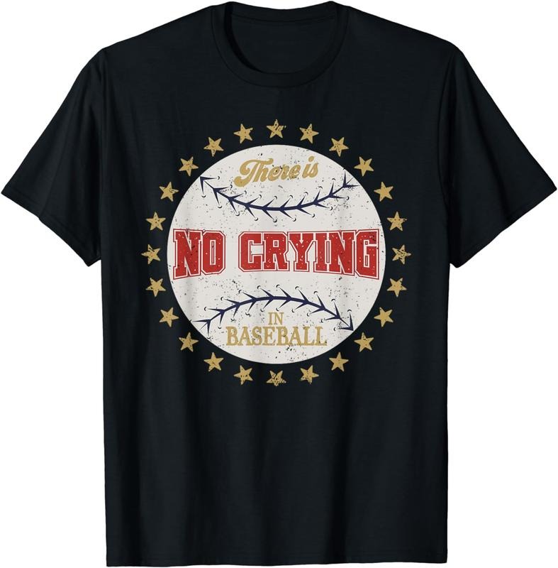 There Is No Crying Is Baseball T-Shirt Casual Menswear Casual Menswear Hoodie, Sweatshirt | GrindPrints.com