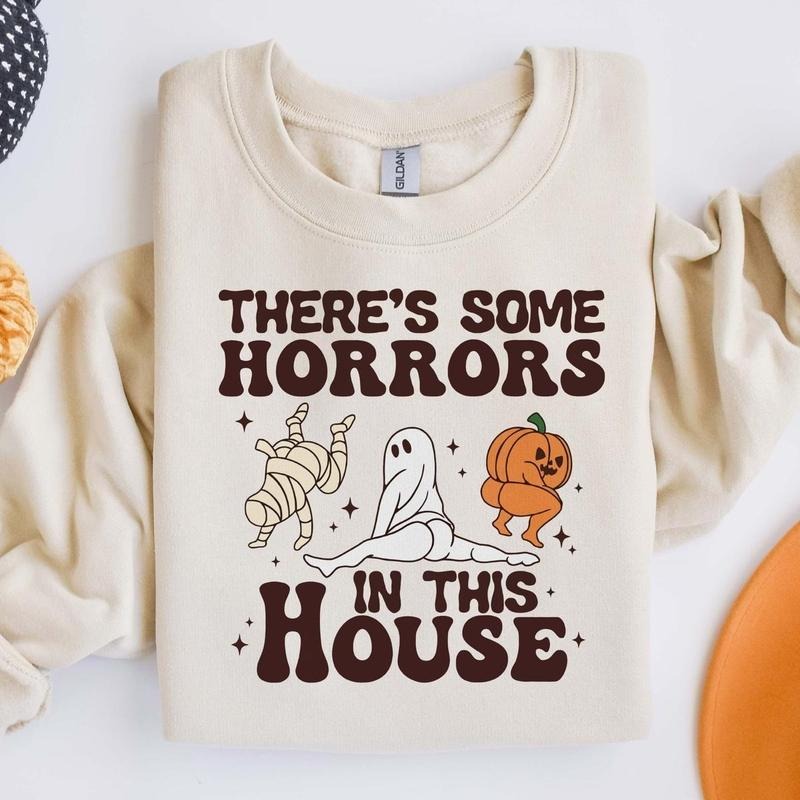 There some horrors in this house sweatshirt drg girlblackhoodie T-Shirts, Hoodie | GrindPrints.com