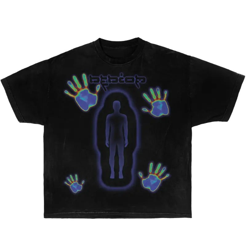 Thermal Feel Garment-Dyed Tee Streetwear Y2K