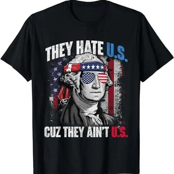They Hate Us Cuz They Ain't Us USA American Flag T-Shirts, Hoodie, Sweatshirt | GrindPrints.com