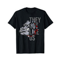 They Not Like US Funny Bulldog American Football Game Day T-Shirt Classic Cotton T-Shirt Timeless Style Staple Gift for...