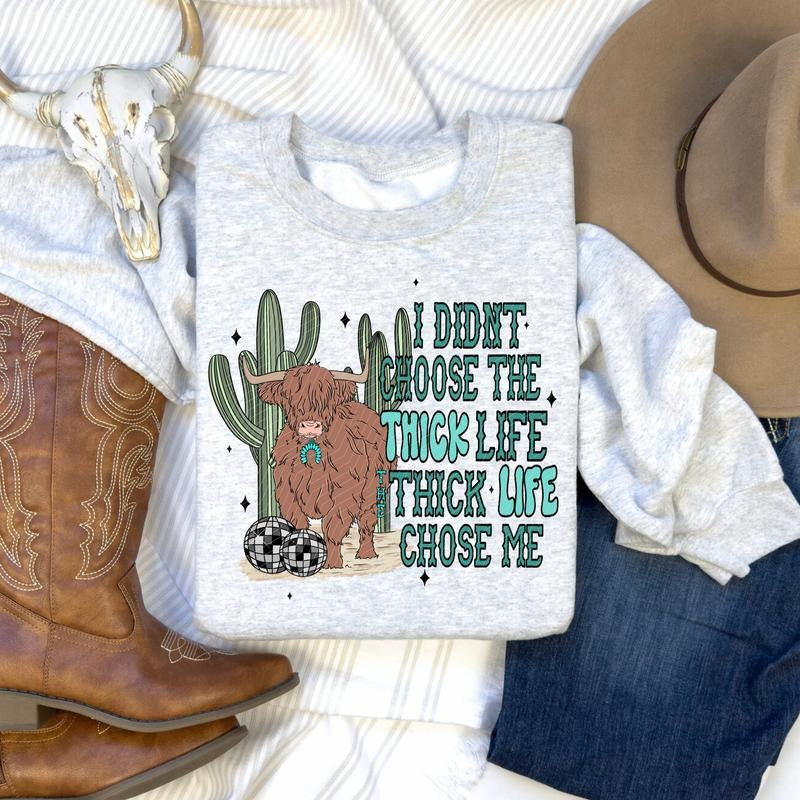 Thick Life DTF Transfers - THIS IS NOT A SHIRT Hoodie, Sweatshirt | GrindPrints.com