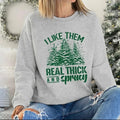 Thick and Sprucy Christmas Crewneck Sweatshirt T-Shirts, Hoodie | GrindPrints.com