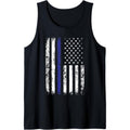 Thin Blue Line American Flag Police Officer Back Dad Gift Tank Top made in USA T-Shirts, Hoodie, Sweatshirt | GrindPrints.com