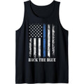 Thin Blue Line Back the Blue American Flag Police Support Tank Top made in USA T-Shirts, Hoodie, Sweatshirt | GrindPrints.com
