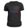 Thin Blue Red Line Flag 2.0 Men's T-Shirt Hoodie, Sweatshirt | GrindPrints.com