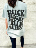 Thin Patience Graphic Tee Hoodie, Sweatshirt | GrindPrints.com