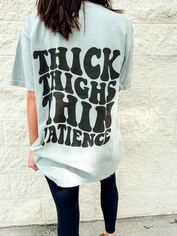 Thin Patience Graphic Tee Hoodie, Sweatshirt | GrindPrints.com