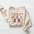 Things That Make Me Happy Halloween Sweatshirt, Spooky Season Shirt, Halloween Crewneck Sweatshirt, Gift For Halloween,...