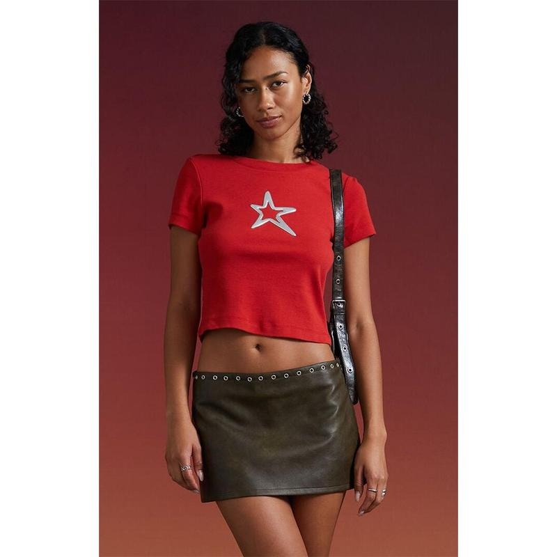 Third Charm Women's Chrome Star Baby T-Shirt Hoodie, Sweatshirt | GrindPrints.com