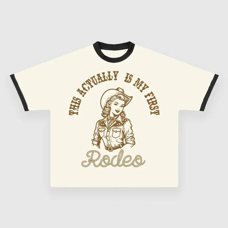 This Actually Is My First Rodeo CUSTOM PRINTED T-SHIRT Hoodie, Sweatshirt | GrindPrints.com