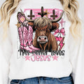 This Heifer Loves Jesus DTF Transfers - THIS IS NOT A SHIRT Hoodie, Sweatshirt | GrindPrints.com