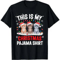 This Is My Pajama Shirt Cat Lover Meow Kitty Xmas Made USA T-Shirts, Hoodie, Sweatshirt