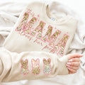 This MAMA Loves Her Peeps Shirt, Mama Easter Shirt , Easter Day Sweatshirt, Mama Easter, Leopard Glitter Hoodie