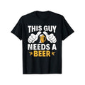 This Type Needs a Beer Funny Beer Drinker T-Shirt Men's fashionable daily versatile T-shirt, Christmas T-shirt, Christmas...