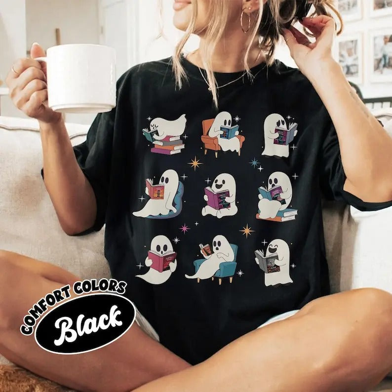 Thr0ne Of Glass Ghost Reading Book  shirt, Tog SJM Halloween Shirt, TOG Fan Gift Hoodie, Sweatshirt | GrindPrints.com