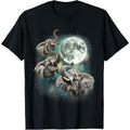 Three Elephant Moon | Funny 3 Elephants Howling Parody Meme T-Shirt Made in USA Hoodie, Sweatshirt | GrindPrints.com