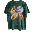 Three Hot Dog Meme Vintage Graphic T-shirts, Retro Hot Dog Moon Tshirt, Dog In Me Funny Shirt, Oversized Y2k Washed Top,...