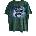 Three Orcas Vintage 90s Graphic Shirt, Sea Animal Moon Tshirt, Retro Ocean Nature Shirt, Sealife, Ocean, Whale, Orca,...