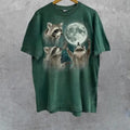 Three Raccoons Vintage Retro Raccoon Moon Raccoon Lovers Funny Raccon Washed Raccoon Menswear Top Cotton Classic Shirt T-Shirts, Hoodie, Sweatshirt