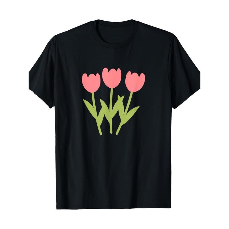 Three Tulips Vintage Graphic Botanical Garden Lover T-shirt -100% cotton Made in USA Hoodie, Sweatshirt | GrindPrints.com