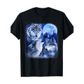 Three Wolves 3 Grey Wolves Howling Moon Wildlife Made USA T-Shirts, Hoodie, Sweatshirt