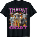 Throat Goat Funny Adult Humor Y2K Graphic T-Shirt