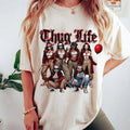 Thug Life Halloween Character Shirt, Comadre Crew Horror Movie Shirt, Halloween Mama Chigona, Old School Halloween Tee,...