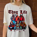 Thug Life Horror Movie Characters Shirt, Scary Movies, Horror Halloween, Trick Or Treat Shirt, Unisex Short Sleeve Tee...