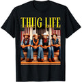 Thug Life Trump Vance Kennedy Elon T-Shirt made in usa Hoodie, Sweatshirt | GrindPrints.com