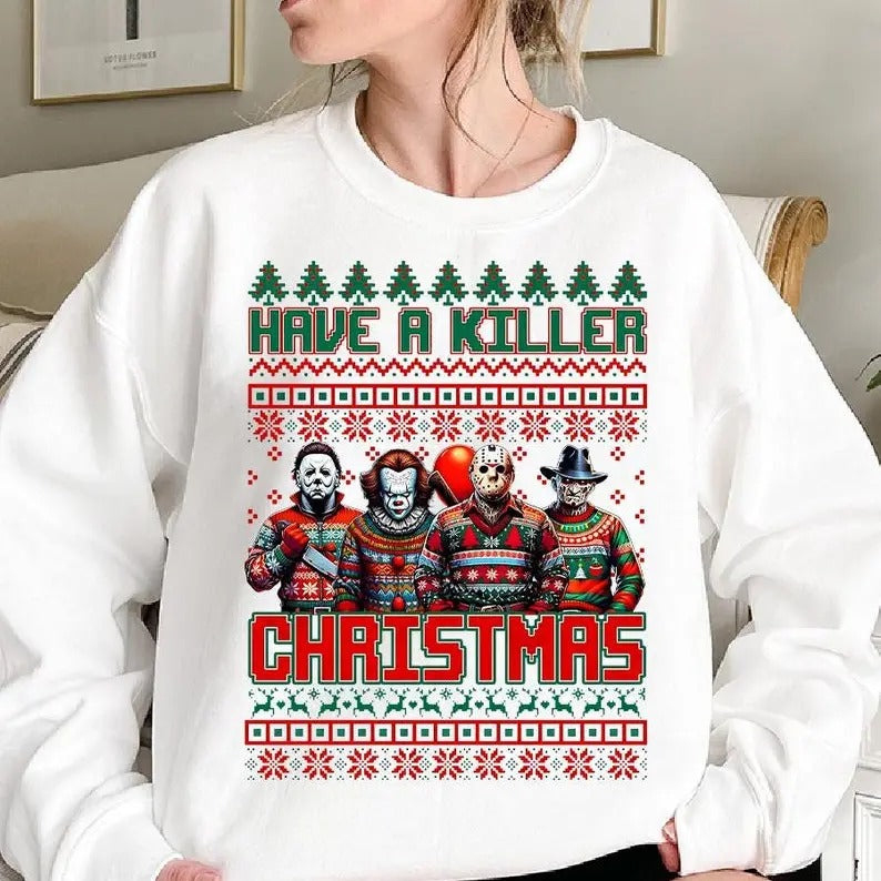Thug Life Ugly sweatshirt Christmas, Charact Xmas hoodie, Christmas Charact tshirt, Funny Christmas Thief sweatshirt,...