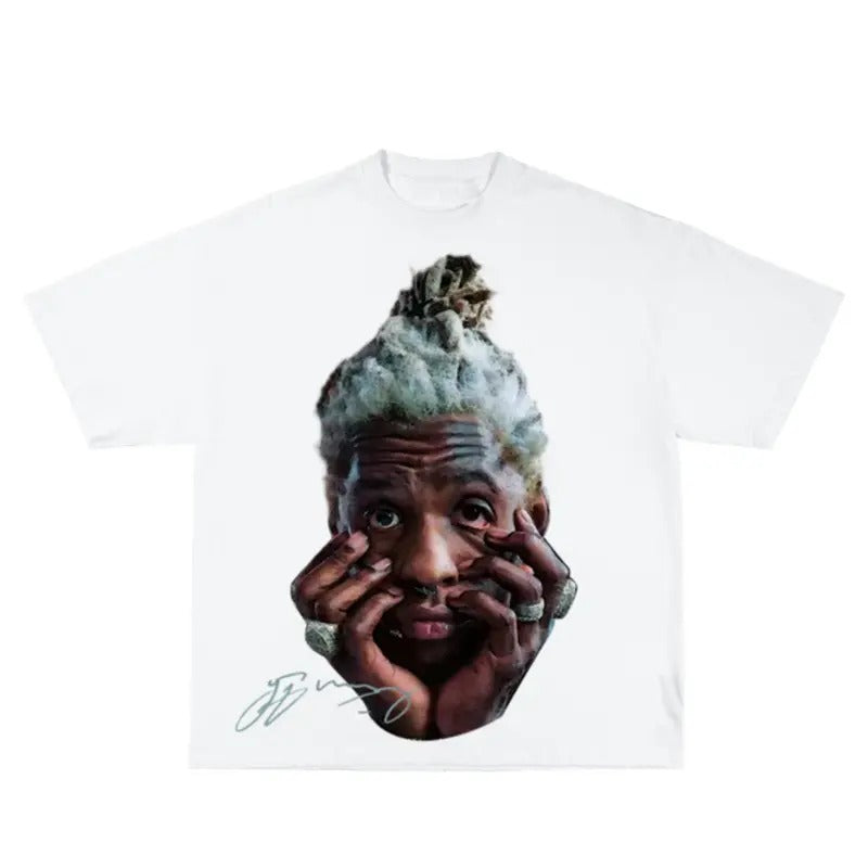 Thugger Inspired Vintage Graphic T-shirt Heavy Cotton Tee Basketball 90 s Styled Shirt Hiphop Vibes Y2K Aesthetic...