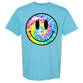 Tie-Dye Happy Face Comfort Colors T-Shirt 'NLB' Hoodie, Sweatshirt | GrindPrints.com