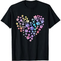 Tie Dye Love Dog Paw Print Heart Cute Dot Day Dog Lovers .Made Usa T-Shirts, Hoodie, Sweatshirt