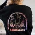 Tie Dye Motherhood Some day I rock it Sweatshirt, Trendy front and back Sweatshirt, Funny Motherhood Rock Skeleton...